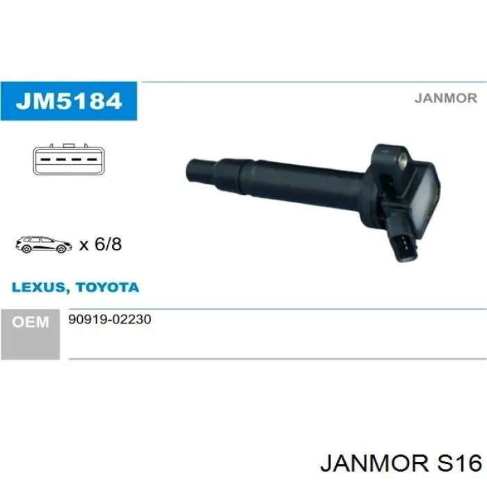 Високовольтні дроти S16 Janmor