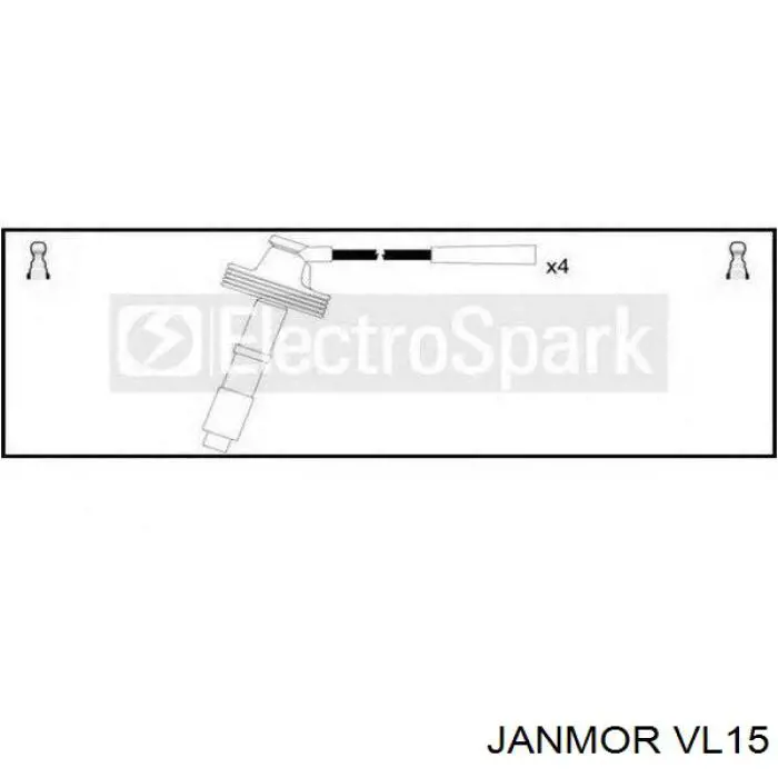 VL15 Janmor дріт високовольтні, комплект