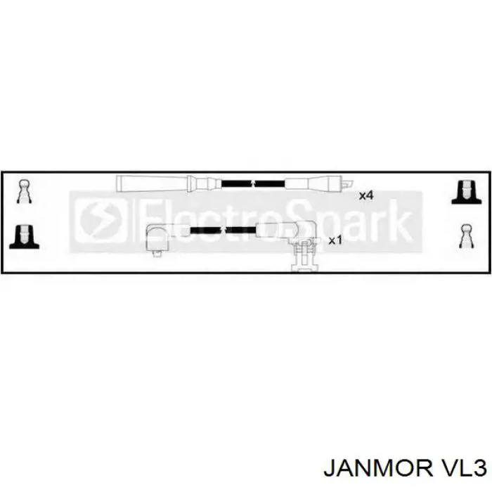 VL3 Janmor дріт високовольтні, комплект