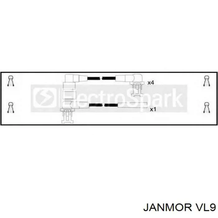 VL9 Janmor дріт високовольтні, комплект