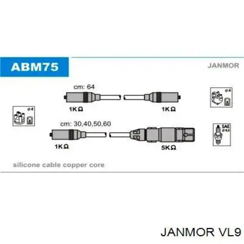 VL9 Janmor Проводи високовольтні