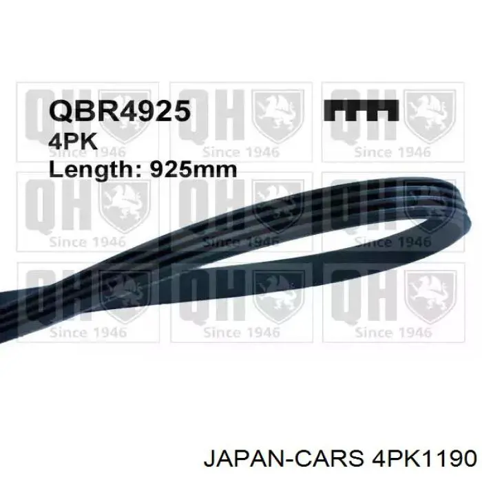 4PK1190 Japan Cars Поліклиновий ремінь