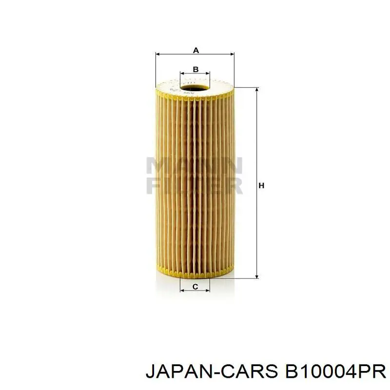 Масляний фільтр двигуна Japan Cars B10004PR ціна, від 3.72 USD