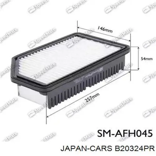 Фільтр повітряний Japan Cars B20324PR