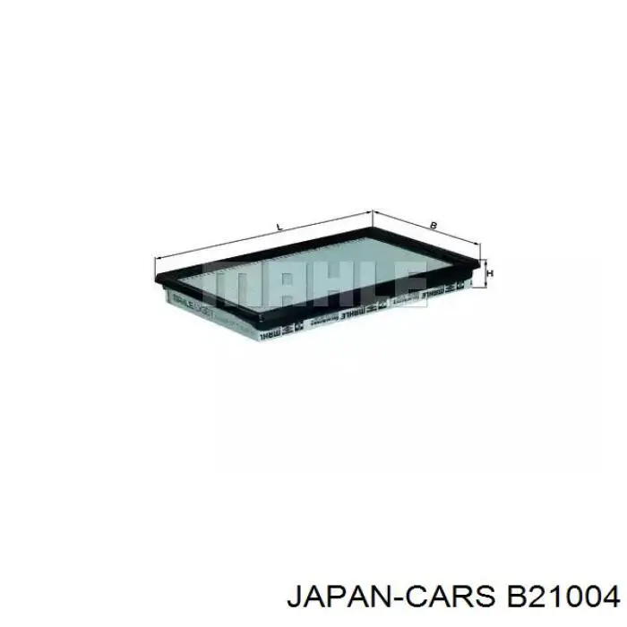 B21004 Japan Cars Повітряний фільтр двигуна