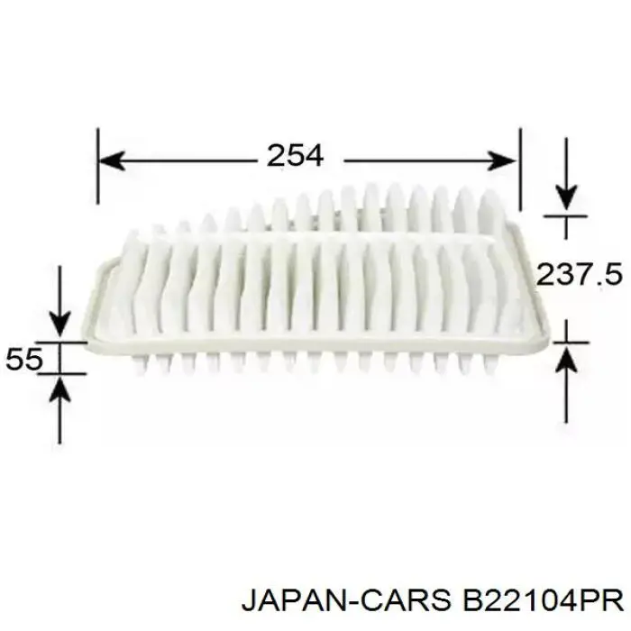 Повітряний фільтр B22104PR Japan Cars