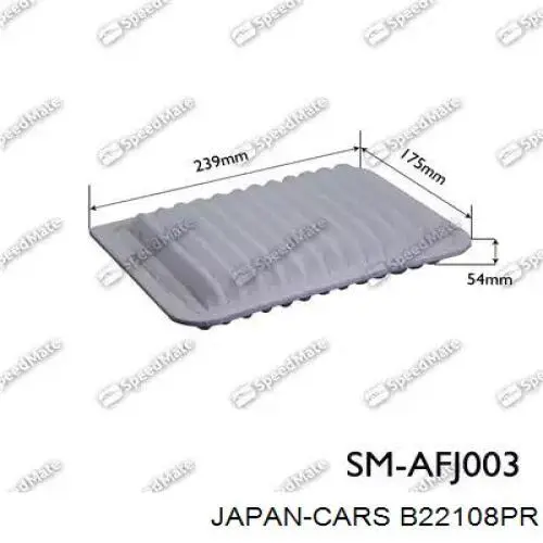 Купити B22108PR Japan Cars Автомобільний фільтр повітря
