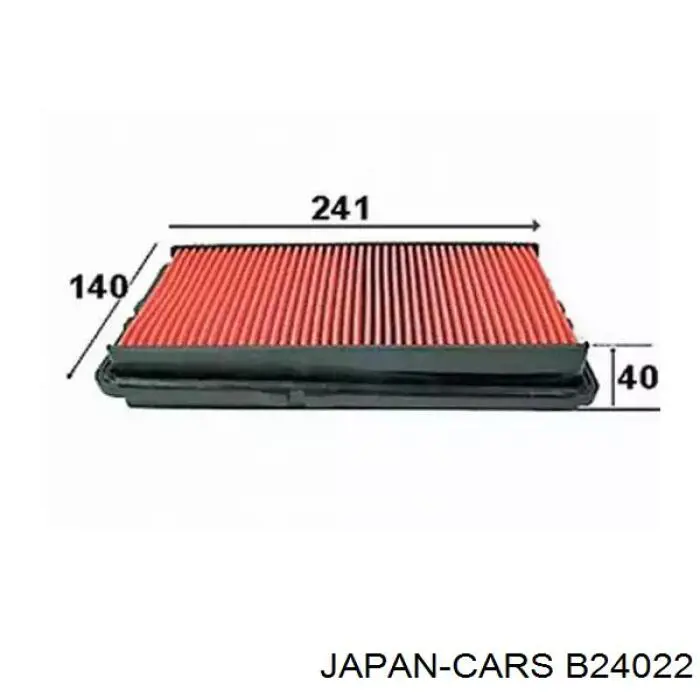 Елемент повітряного фільтра Japan Cars B24022 ціна, від 3.61 USD