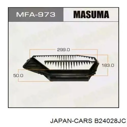 Повітряний фільтр B24028JC Japan Cars