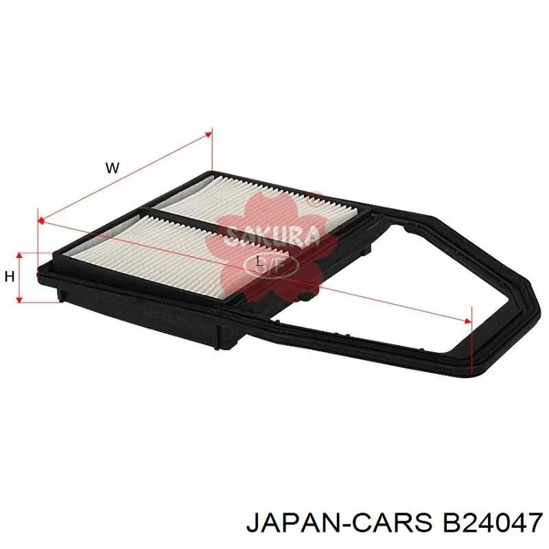 Елемент повітряного фільтра Japan Cars B24047 ціна, від 4.90 USD