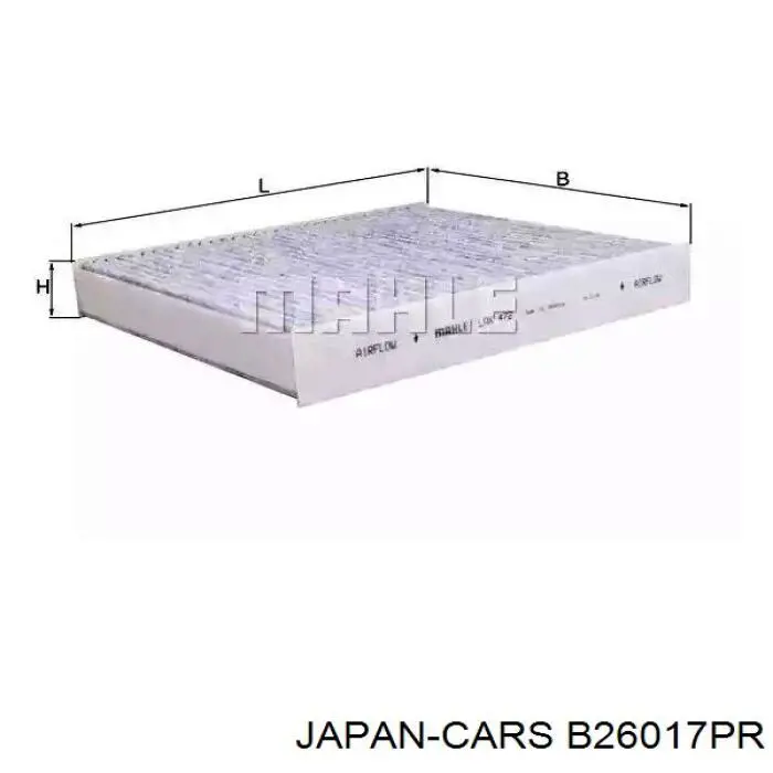 Повітряний фільтр B26017PR Japan Cars
