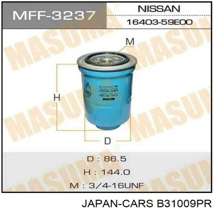 Фільтр тонкого очищення палива Japan Cars B31009PR ціна, від 8.50 USD