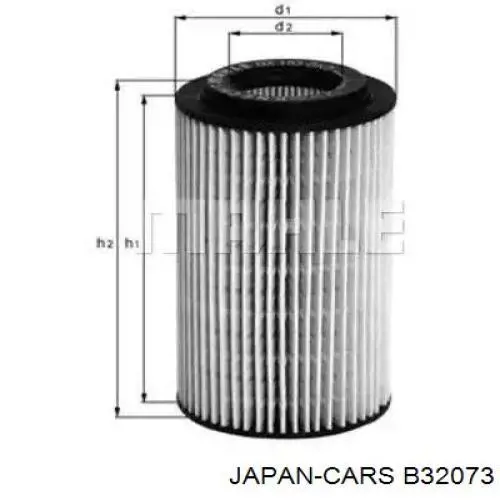 Паливний фільтр B32073 Japan Cars
