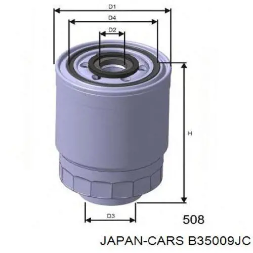 Купити B35009JC Japan Cars Фільтр-відстійник палива грубої очистки