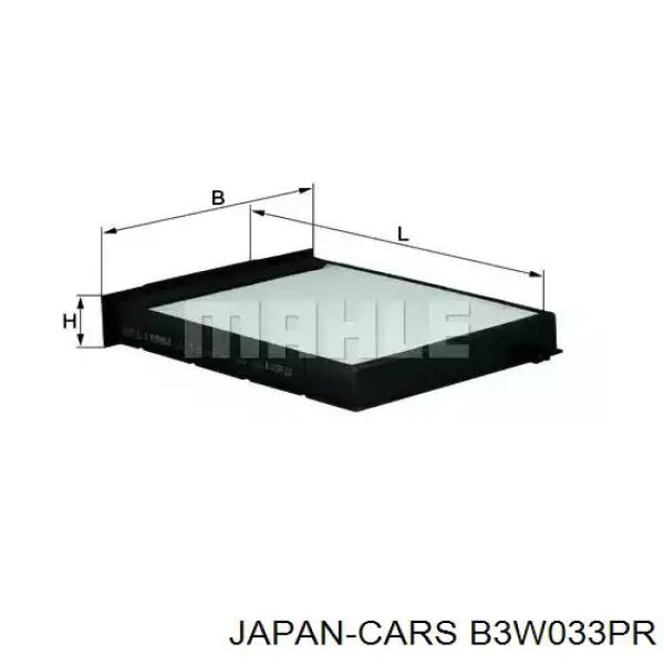 B3W033PR Japan Cars фільтр паливний