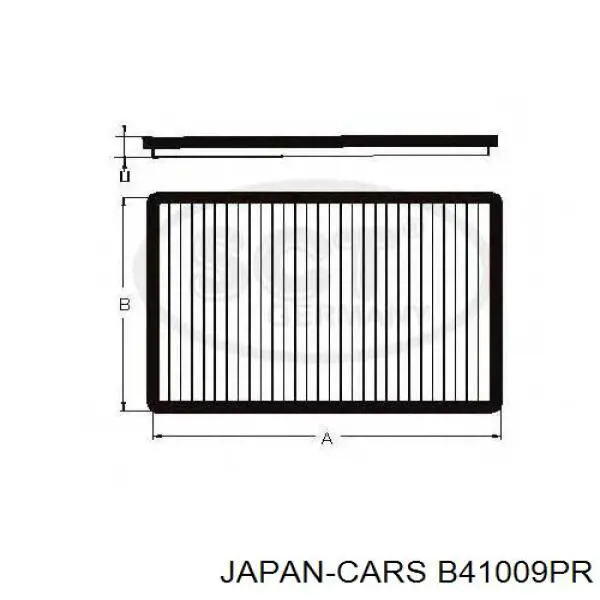 B41009PR Japan Cars фільтр салону