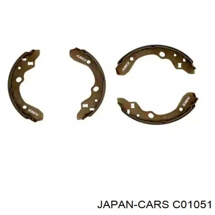 Колодки гальмові задні, барабанні Japan Cars C01051 ціна, від 15.48 USD