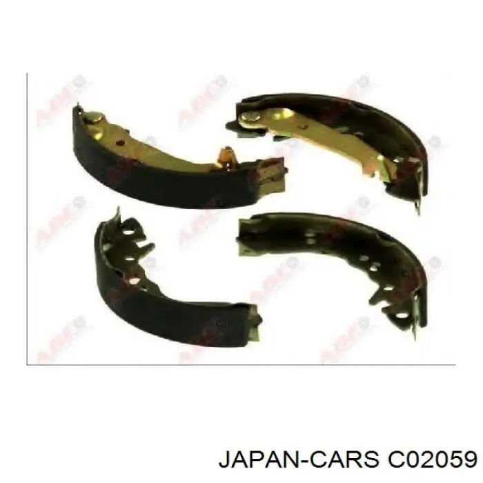 Колодки гальмові задні, барабанні Japan Cars C02059 ціна, від 14.73 USD