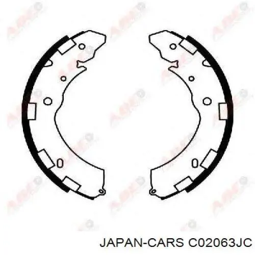 C02063JC Japan Cars Колодки гальмівні задні, барабанні