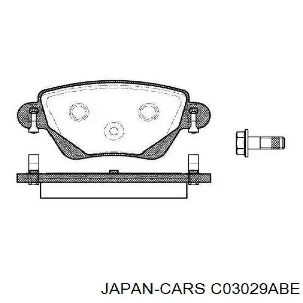 Колодки гальмові задні, барабанні C03029ABE Japan Cars