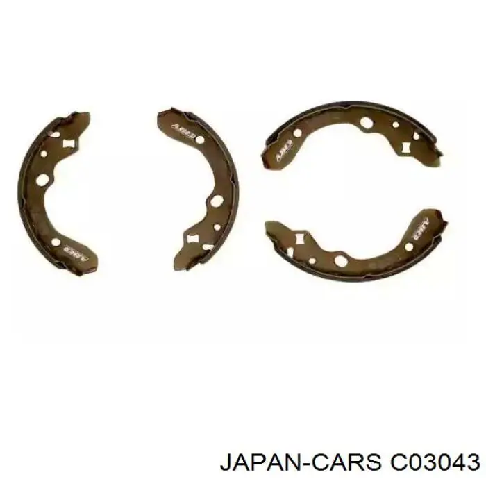 Колодки гальмові задні, барабанні Japan Cars C03043 ціна, від 23.84 USD