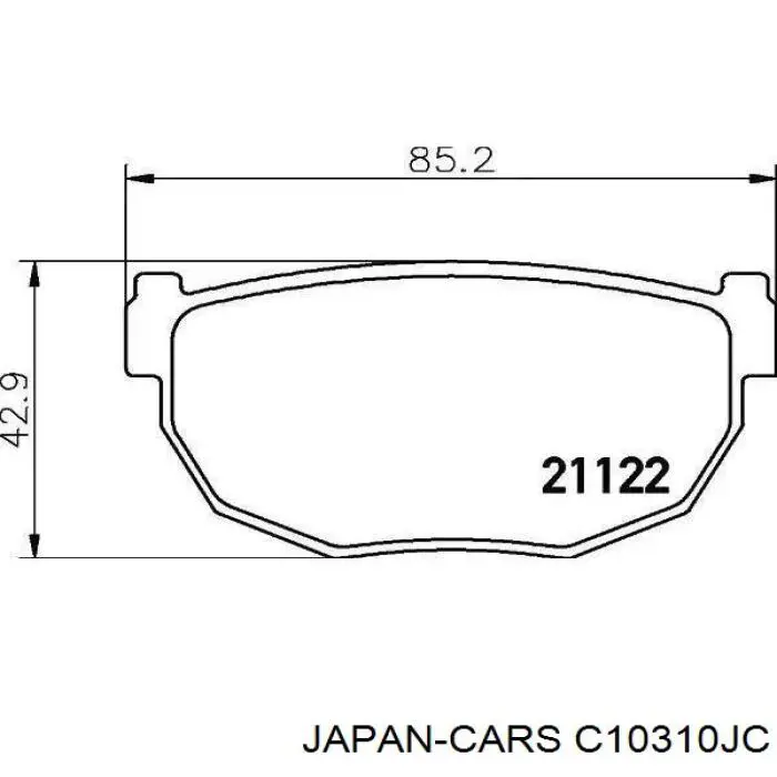 Передні тормозні колодки C10310JC Japan Cars