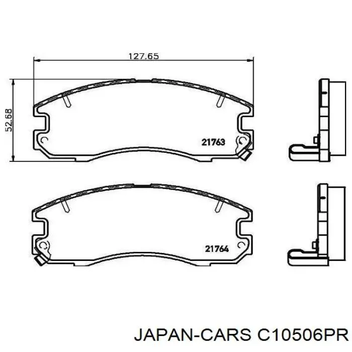 C10506PR Japan Cars Передні гальмівні колодки
