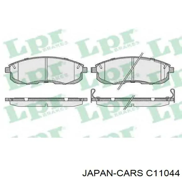 Колодки гальмівні передні, дискові C11044 Japan Cars