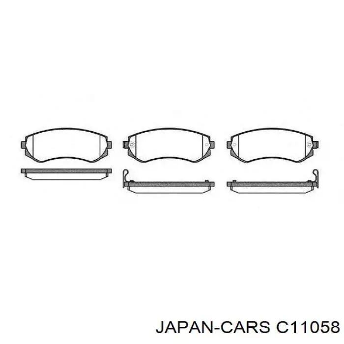Гальмівні колодки Japan Cars C11058 ціна, від 17.96 USD