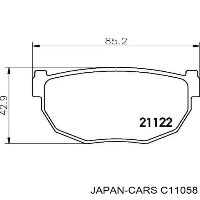 C11058 Japan Cars Передні гальмівні колодки
