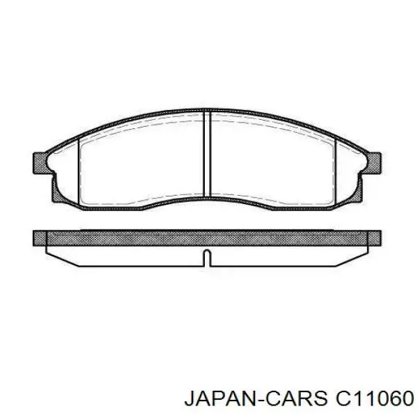 Купити C11060 Japan Cars Колодки гальмівні передні, дискові