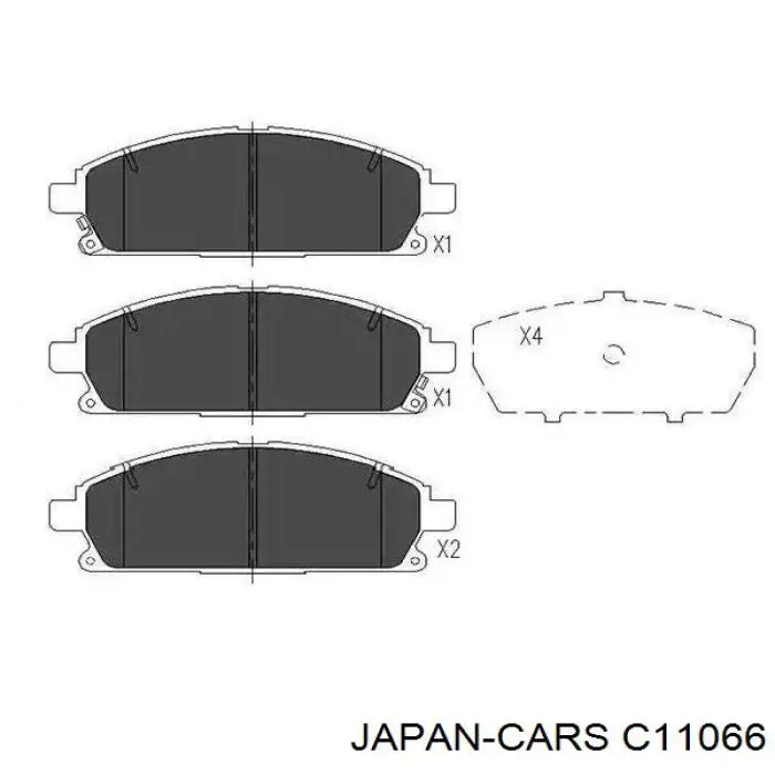 C11066 Japan Cars Передні гальмівні колодки