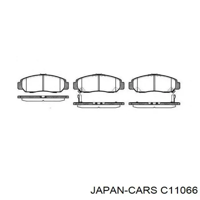 Гальмівні колодки Japan Cars C11066 ціна, від 26.69 USD