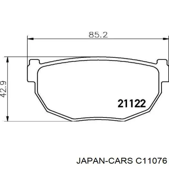 Тормозні колодки Japan Cars C11076