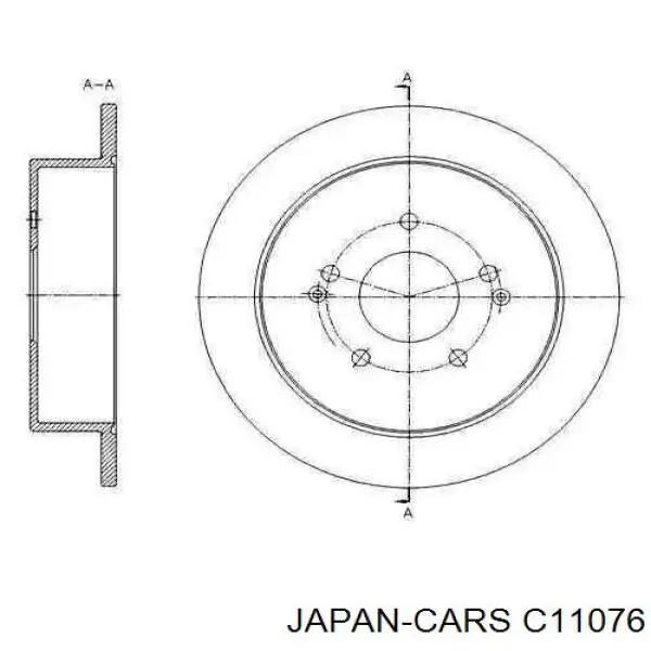 C11076 Japan Cars Передні гальмівні колодки