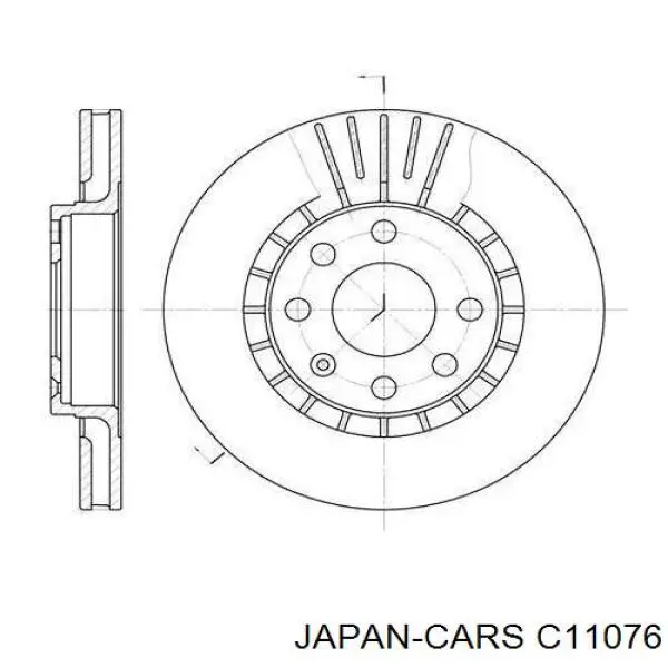 Передні тормозні колодки C11076 Japan Cars