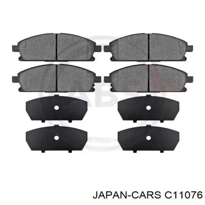Гальмівні колодки Japan Cars C11076 ціна, від 24.10 USD