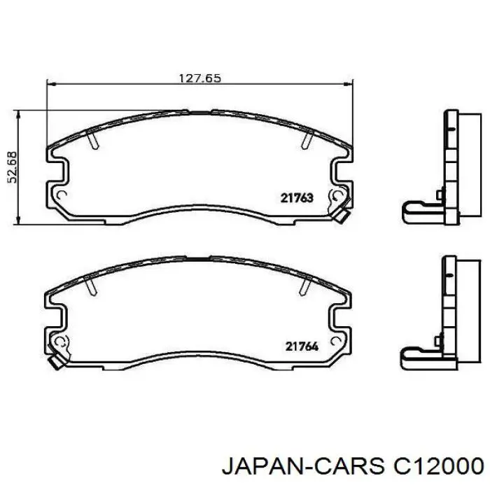 Передні тормозні колодки C12000 Japan Cars
