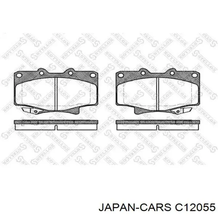 Колодки гальмівні передні, дискові C12055 Japan Cars