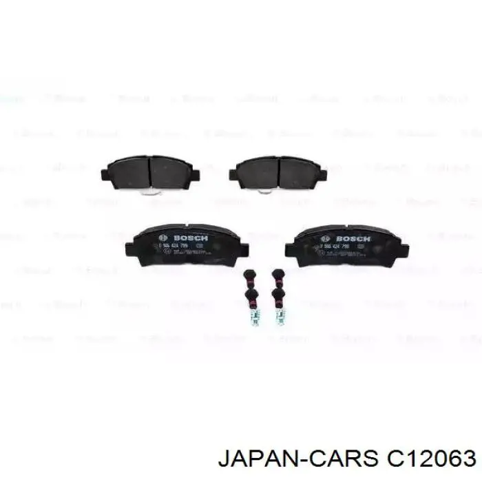 C12063 Japan Cars колодки гальмівні передні, дискові