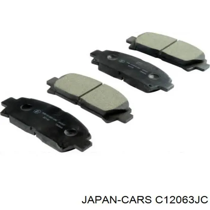C12063JC Japan Cars колодки гальмівні передні, дискові