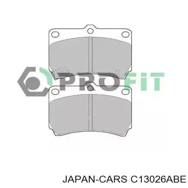 Колодки гальмівні передні, дискові C13026ABE Japan Cars