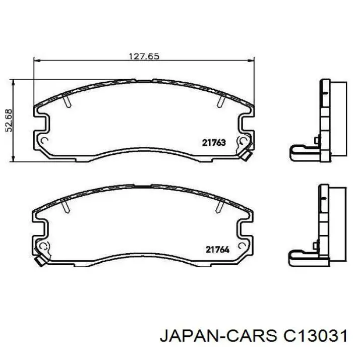 Купити C13031 Japan Cars Колодки гальмівні передні, дискові