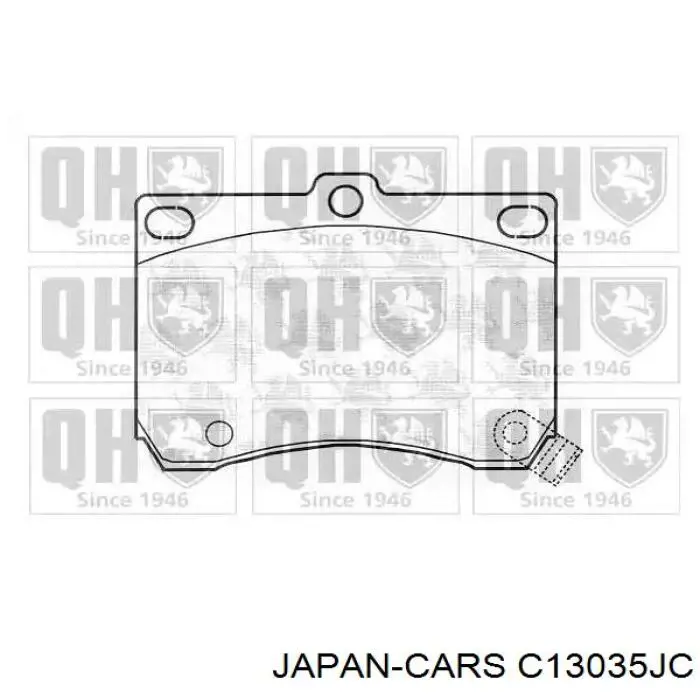 Передні тормозні колодки C13035JC Japan Cars