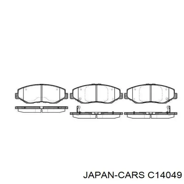 C14049 Japan Cars Передні гальмівні колодки