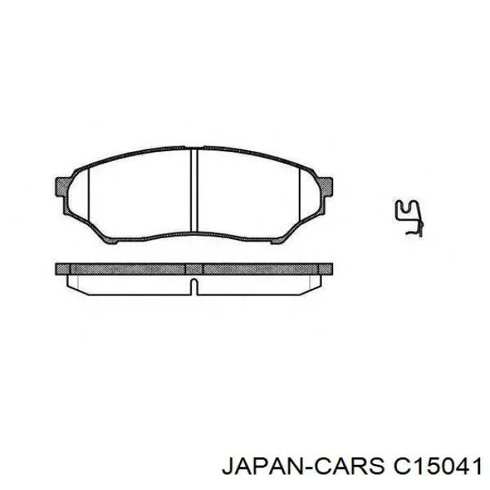 Колодки гальмівні передні, дискові C15041 Japan Cars