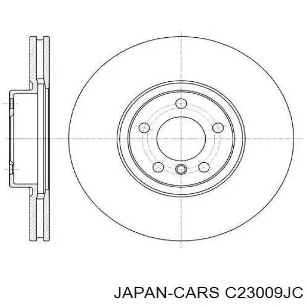 Задні дискові колодки Japan Cars C23009JC