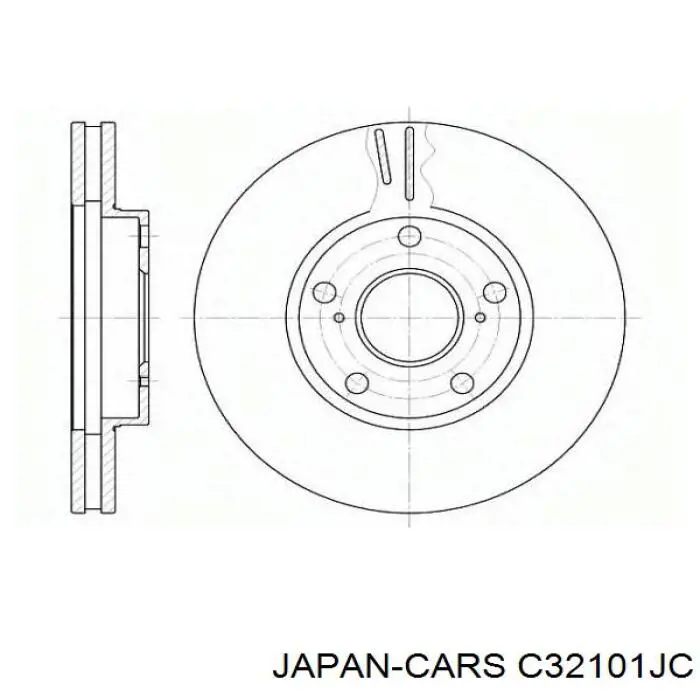 Купити C32101JC Japan Cars Ротор гальмівний