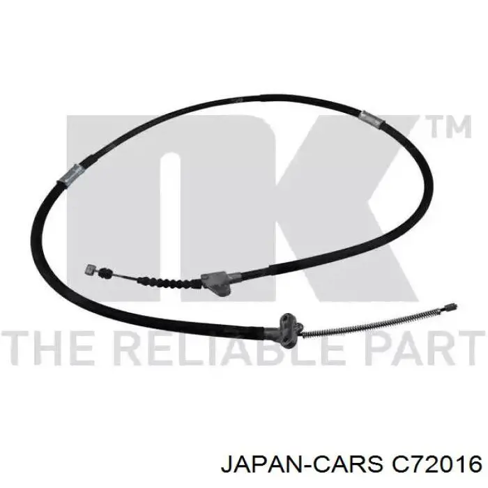 Трос стоянкового гальма задній лівий Japan Cars C72016 ціна, від 15.26 USD