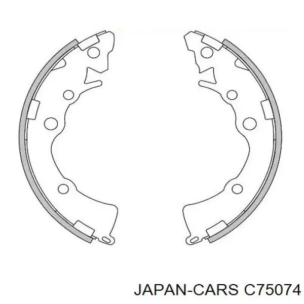 Трос ручного гальма задній, правий C75074 Japan Cars